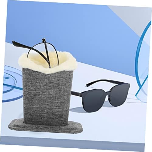 Angoily 2 pcs ткаенини држачи за модни очила за шминка држач за четка за десктоп стакло куќишта кадифни очила