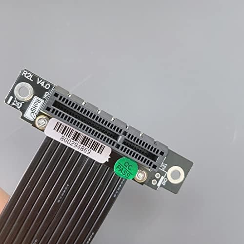 JMT PCIE 4x до 4x Riser Cable Gen4 PCI-Express 4.0 X4 Продолжен кабел 90/180 степени GPU Riser Vertical Mount for USB адаптер мрежна