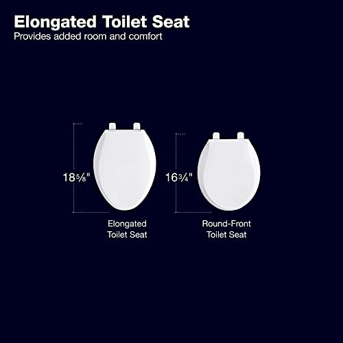 Седиштето за тоалети на Кохлер Стоунвуд, тивко блиско ниво, бавно блиску, дрвено тоалетно седиште