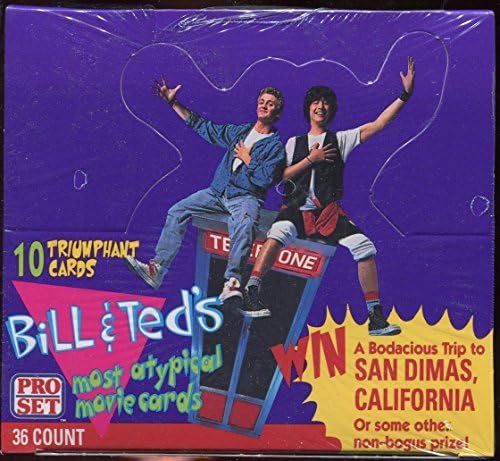 Кутија за картички со картички на Бил и Тед W/ 36 пакувања