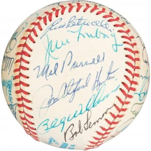 Прекрасна Hallо Димагио сала на славните мулти потпишани бејзбол JSA & Beckett COA - автограмирани бејзбол