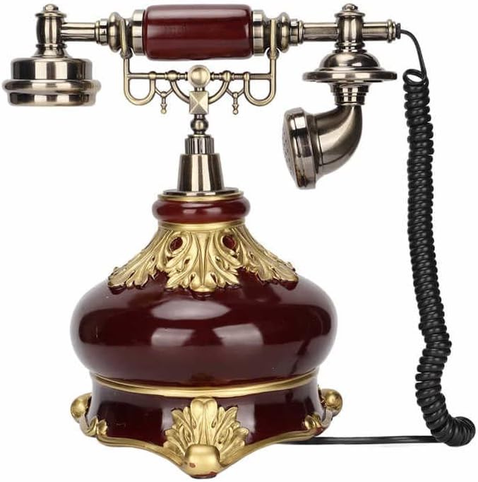 MXIAOXIA Гроздобер Телефонски антички телефонски функција за складирање на дневна соба за спални соби за канцеларија