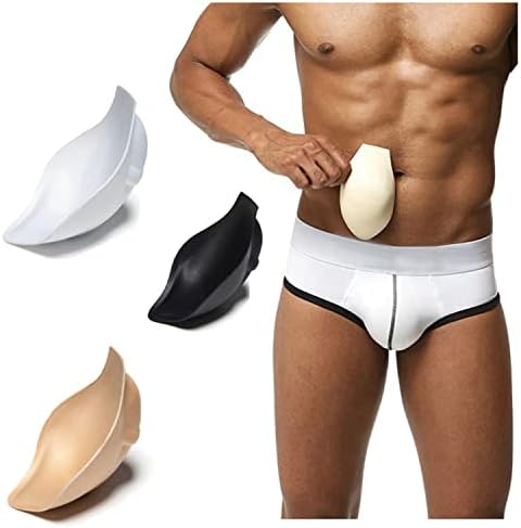 Лојагл 3 пакети мажи за долна облека, засилување на сунѓерската подлога за пливање, зададена за пливање боксери, брифинзи g стринг шорцеви.