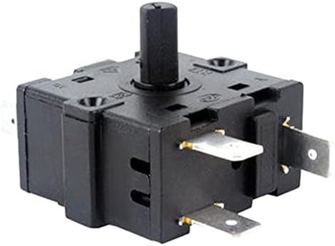 DayAQ 16A 3PIN 5PIN AC Електричен греј на копчето за греење на копчето 4Gear Rotary Selector Thermostat Switch 3gear Control Control Switch 250V