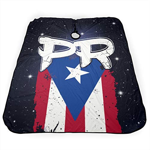 Порторико ПР Знаме Борикуа Фризерски Салон Наметка За Стилист За Сечење Коса Престилка Берберска Покривка За Клиенти Стилизирање Професионално