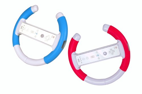 Wii ' r-Ace Pro Возење Тркала X2 Близнак Пакет Црвено/Сино
