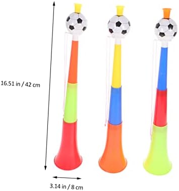 Toyvian 4PCS телескопски фудбалски рог едукативни играчки за деца фудбалска играчка играчка играчка крикет бучава производител на