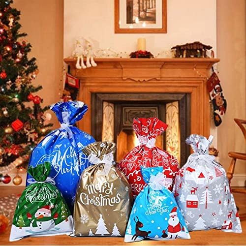 У-Купи Божиќ Партија Материјали Третираат Торби Колачиња Добрите Кеси-Влечење Подарок Завиткување Пластични Кеси, Пекарница Бисквит