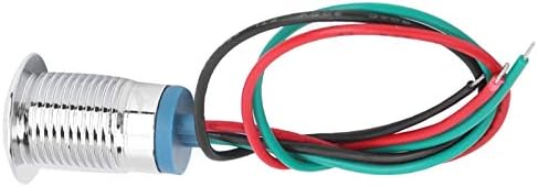 FtVogue 4 сетови претходно жичен тркалезен LED диоди Водоотпорен метал 2 - индикатор за бојата Заеднички LED диоди на катода 12 мм 12 мм 12‑24V