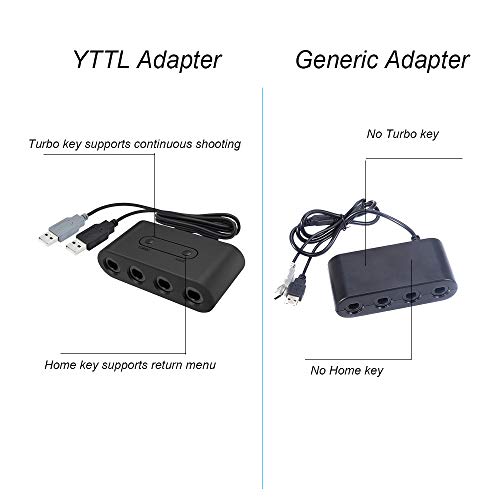 Адаптери за контролори на GameCube за Nintendo Switch, Adapter Controller GameCube Wii U PC USB, YTTL GameCube NGC Контролер Адаптер