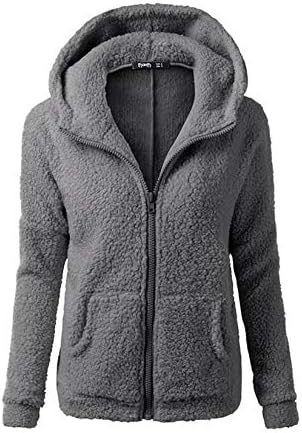 Angенска јакна за руно од Ангонџивел со џебови целосен патент поларно-флице палто топло надворешно џемпер надвор од облеката