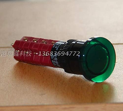 [SA] D16LMR3-4AB TAIWAN Прогресивна алијанса Круг 4 Зелена црвена боја без заклучување на копчето за ресетирање на печурки DECA-5PCS/лот-многу-