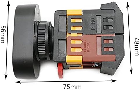 Ankang 22mm 25mm 220V AC Вклучено/Исклучено СТАРТ СТОП 1 БЕЗ NC 2 копчиња 22n Моментарна двојна глава на копчето за притискање со LED