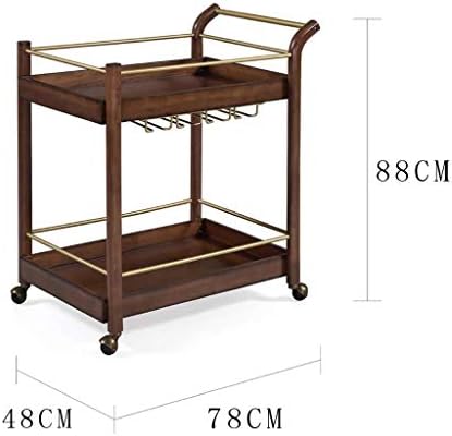JF-Xuan Cart Iron Iron Dining Car Solid Wood Mobile Trolley Hotel Beenge Commercial Mobile чај количка