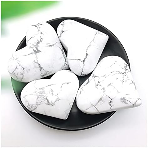 Shitou2231 1pc Природно големо бело тиркизна тиркизна срцева кристално срце подарок заздравување кристал природни камења и минерали