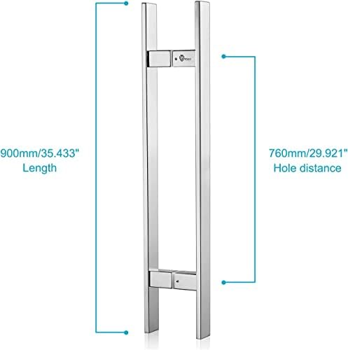 Togu TG-6018 36 инчи цврсти застои од тешки комерцијални одделенија-304 не'рѓосувачки челик влечење на вратата на вратата/рачката на
