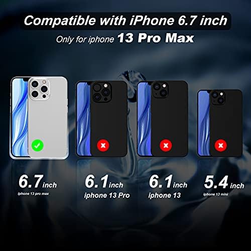АНЕМАТ Компатибилен за Iphone 13 Pro Max Заштитник На Екранот, [2 Пакет] [Инсталација Во Еден Чекор] Дизајниран За iPhone 13 Pro Max 6.7 инчен