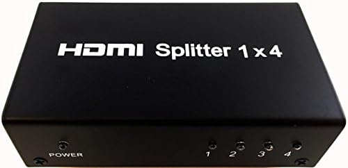 4 пат 1 на 4 надвор од HDMI -Splitter, Sanoxy 1x4 HDMI 1.4 Видео Сплитер 4 порта - HD1080P 3D