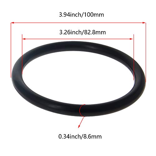Othmro нитрилна гума О-прстени 100мм ОД 82,8мм ID 8,6 мм ширина, метрички запечатување заптивка, пакет од 1