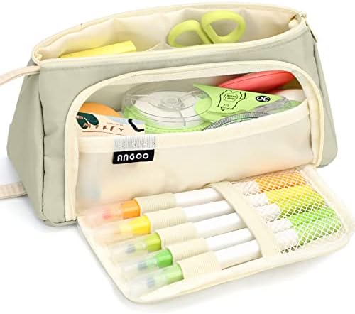Голем капацитет за молив, торба за пенкало, торбички за молив за складирање на молив, торбичка за молив, рачен држач за торбичка за шминка,
