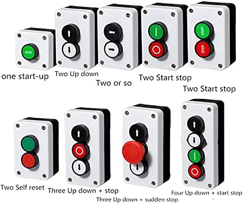 BHOLSA Start Stop Self Severing Secling Водоотпорен копче прекинувач за итни случаи за контрола на индустријата за контрола на рацете со симбол