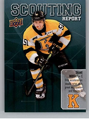 2019-20 UD CHL Scouting Report Hockey SR-1 SR-1 Shane Wright Kingston Frontenacs Официјална горната палуба канадска трговска