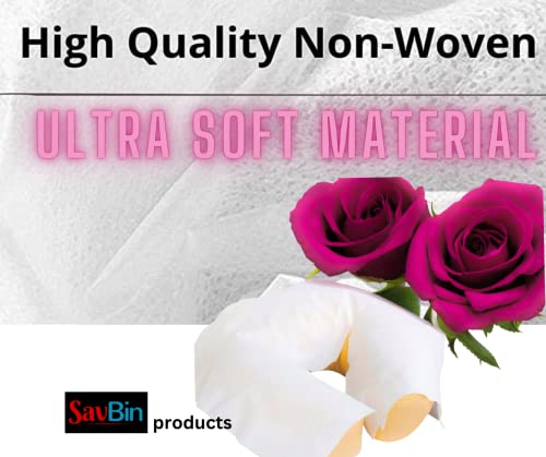 Savbin Ultra Ultra Soft не-ткаени нелепливи обвивки за лулка за лице за маса за масажа и столици за масажа-100 брои