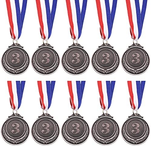 Циметон 10 парчиња Златно сребрена бронза на награди Олимписки стил за натпревари, спорт, правописни пчели, забави за забави