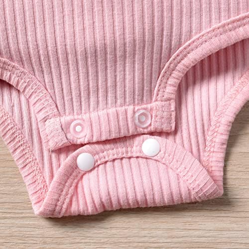 Aalizzwell preemie новороденче за новороденчиња бебешки девојчиња облека со ребрести панталони за теловии поставени есен зимски облека