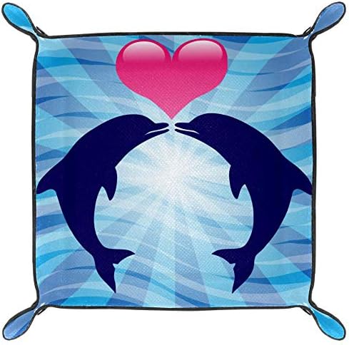 Lorvies Love Love Dolphins Storage Box Cube Couther Counter Counters Contants за канцелариски дом