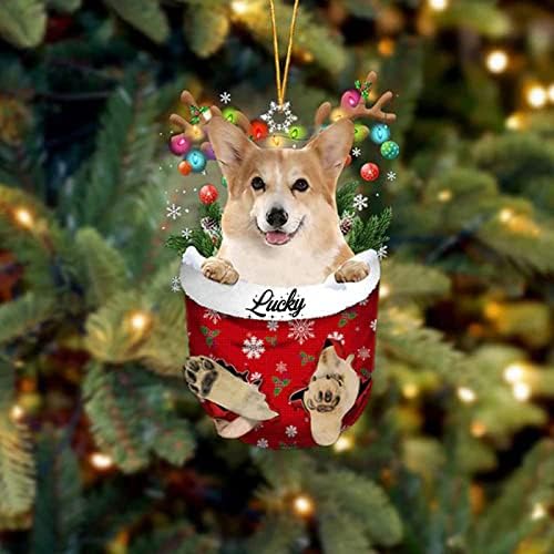 Божиќно порибување - Божиќни чорапи Персонализирани новогодишна елка што висат чорапи Семеен празник куче мачка подарок за семеен одмор Божиќни забави украси 1 па?