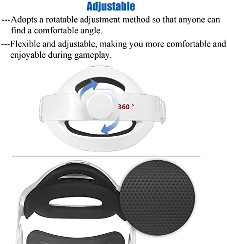 Татако VR силиконска обвивка за око и отстранлива лента за глава за Окулус потрага 2
