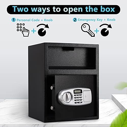 Безбедна Кутија За Дигитален Депозитар КЈОДОЛЕД, Електронски Челичен Сеф Со Тастатура, Кутија За Заклучување Со Отвор, Метална Кутија