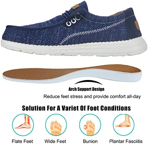 Случајни лекари за машка лекари на Хаивин | Чевли за одење со лак поддршка | Удобни и лесни чевли со брод за плантарна фасцитис