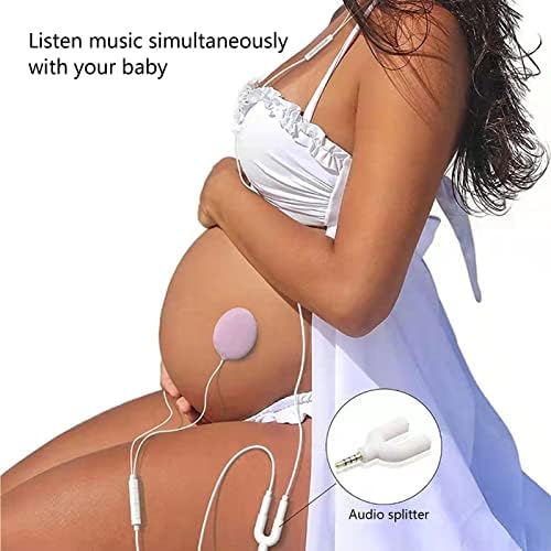 Слушалки за бебиња за бебиња Oumefar, ABS безбедна бременост за бременост, професионална музика игра за бремена жена за дома дома