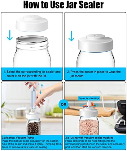 Заптивната заптивка Vichyie jar за вакуум заптивната смеса за храна, комплет за запечатување на вакуум со додаток и преносна рачна вакуумска