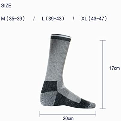 Lxxsh унисекс волна со перничиња за пешачење за мажи за мажи жени волна чорапи кои патуваат на отворено зимско потопло ЕУ 35-47)