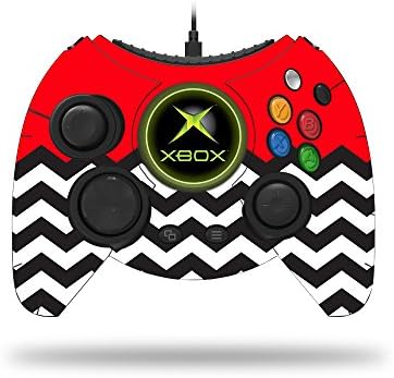 Mothyskins Кожата Компатибилен Со Microsoft Xbox One Hyperkin Duke Контролер-Црвен Шеврон | Заштитен, Издржлив И Уникатен Капак За