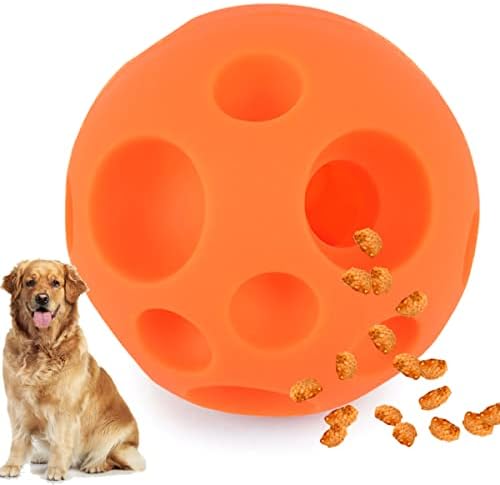 Еван Куче Играчка Топки, 5 Инчен Третираат Незгодно Топката Храна Издавање Играчки Незгодно Забава Интерактивни Куче Играчка Диспензерот