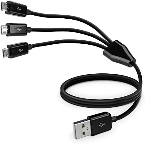 Кабел за боксерски бран компатибилен со Yezz Liv 1S - Multicharge MicroUSB кабел, повеќе кабел за кабел за полнење микро USB кабел за Yezz Liv 1s - црно