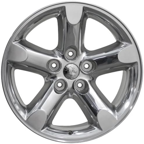 OE Wheels LLC 20 инчи бандажи се вклопува во Chrysler Aspen Dakota Durango RAM 1500 RAM 1500 Style DG56 Полирани 20x9 бандажи Hollander