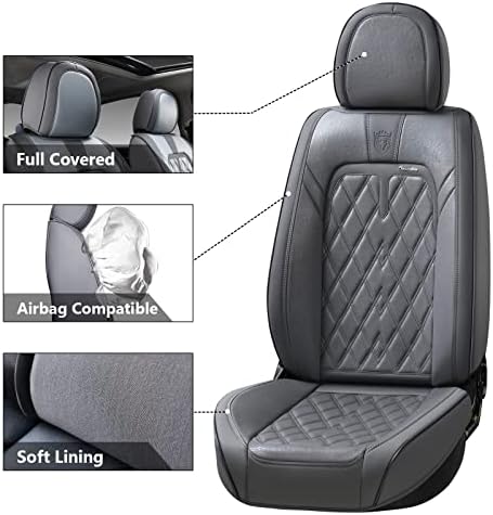 Опфаќања на седиштето на автомобилот Caverado, 5 седишта Универзални капаци на седиштата за автомобили, луксузни перничиња за