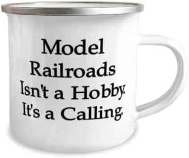 Моделските пруги не се Хоби. Тоа е Повик. 12оз Кампер Кригла, Модел Железници, Шега Подароци За Модел Железници, Модел возови, воз во собата,