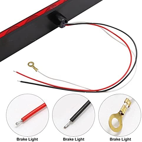 Eatakward 2 пакет 11 LED црвена приколка сопирачка светло, 16 ”LED лента стоп -стоп -сигнална опашка светла водоотпорна лента за сопирачките