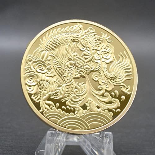 Змеј Комеморативна Монета Кина Маскота Насликани Змеј Култура Монети Колекционерски Предмети Предизвик Монета