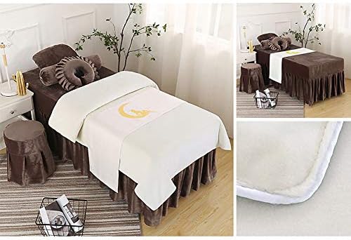 Корал руно за кревет за убавина, супер мека цврста маса масажа за масажа поставува кревети со дупка за одмор на лице 4-парчиња за масажа-j
