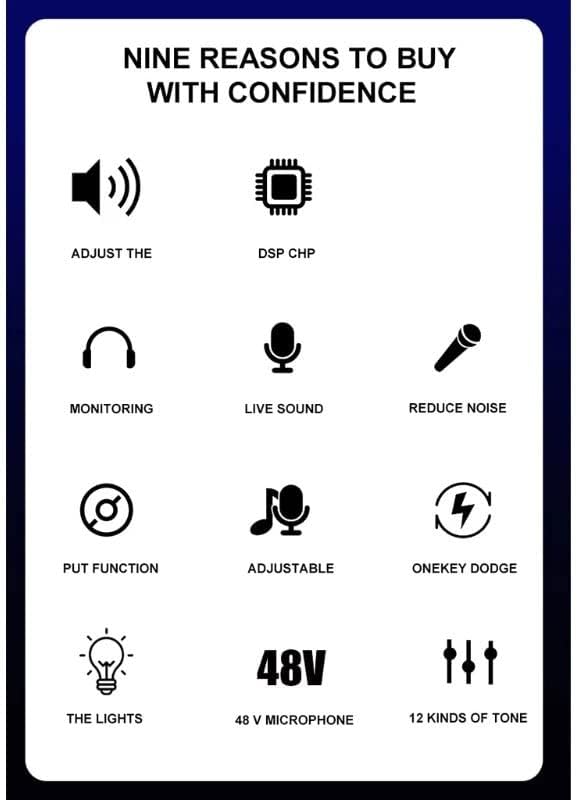XXXDXDP професионална картичка за звук на миксер 1800mAh капацитет на батерија 12h време во живо