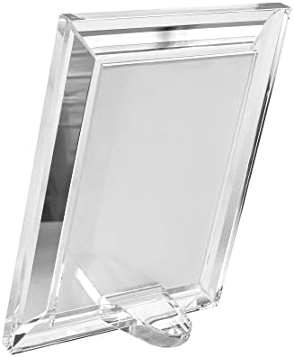 Donoucls Crystal 5x7inch Рамка за слика, приказ на таблети за свадбени рамки, приказ на слики 5 '' x 7 '', доаѓа со кутија за подароци