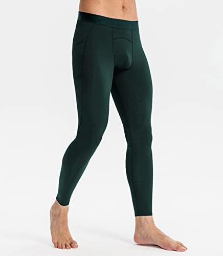 Машки панталони за компресија Телефонски џеб, кои трчаат хеланки, хулахопки, јога тренинг термички панталони Атлетски базелиер