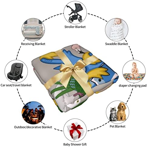 Национален амблем на островите Турци и Каикос Бебе ќебе што прима ќебе за обвивка за покривање на новороденчиња за новороденчиња
